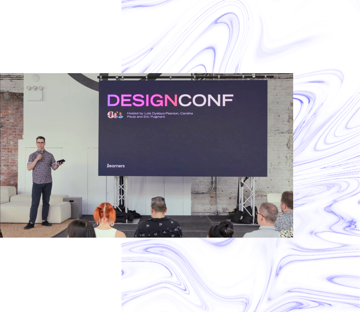 Eric hosting DesignConf in New York, June 2022